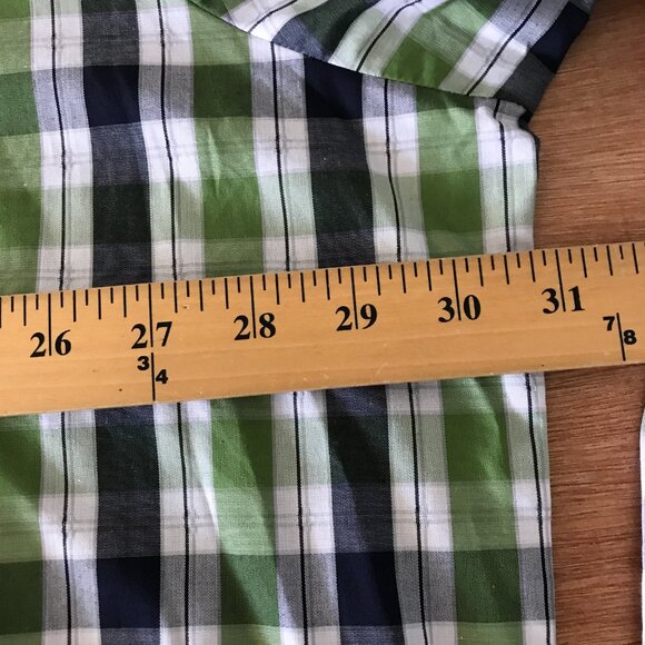 Wrangler Western Shirt Men 3XL Green Plaid Snap Button Up Pocket Long Sleeve - Picture 8 of 14